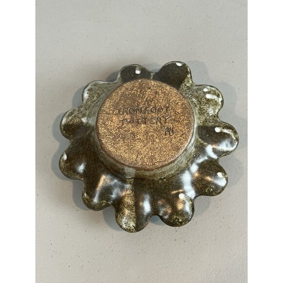 Ironfoot Pottery Sculpture Pipe Holder or Deviled Egg Dish? Amish Made Art - Picture 7 of 13